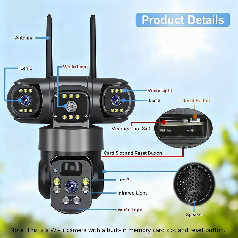 🥳2026 HOT SALE🥳💞50K+ SOLD!☀️📹 50% OFF! Solar-Powered Multi-Angle Security Camera – 360° PTZ, full‑color night vision & motion alerts. No wiring, no electric bills – monitor your home from anywhere! 🏡✨