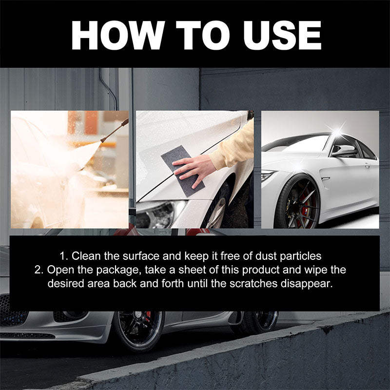 🥳2026 HOT SALE🥳💞50K+ SOLD!🚗✨ 50% OFF! 6pcs Nano Sparkle Cloth Car Scratches Remover – Erases light scratches & stains in minutes. Each cloth reusable 10‑15 times – skip costly body shops! 💰💎