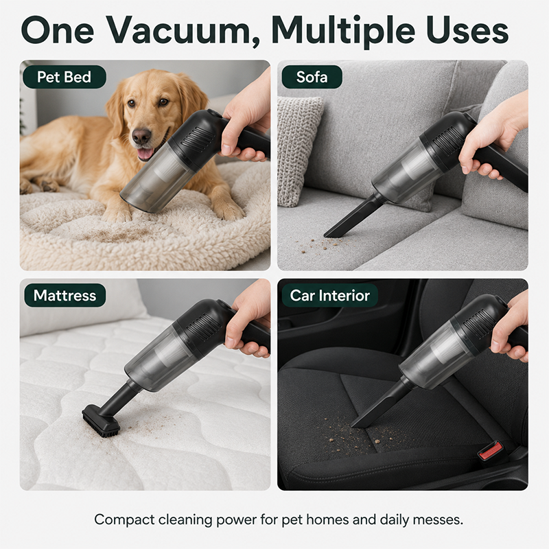 🥳2026 HOT SALE🥳💞50K+ SOLD!🛏️✨ 50% OFF! Handheld Cordless Mattress Vacuum – 15000Pa suction + UV light kills mites & allergens. Deep clean sofas & car seats too – healthier sleep starts here! 🧼💪
