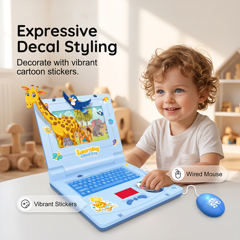 🥳2026 HOT SALE🥳💞50K+ SOLD!👧🎵 50% OFF! Interactive Simulation Toy Laptop – Scrolling screen, cheerful music & tactile buttons. Boosts fine motor skills & hand‑eye coordination! 🖥️✨