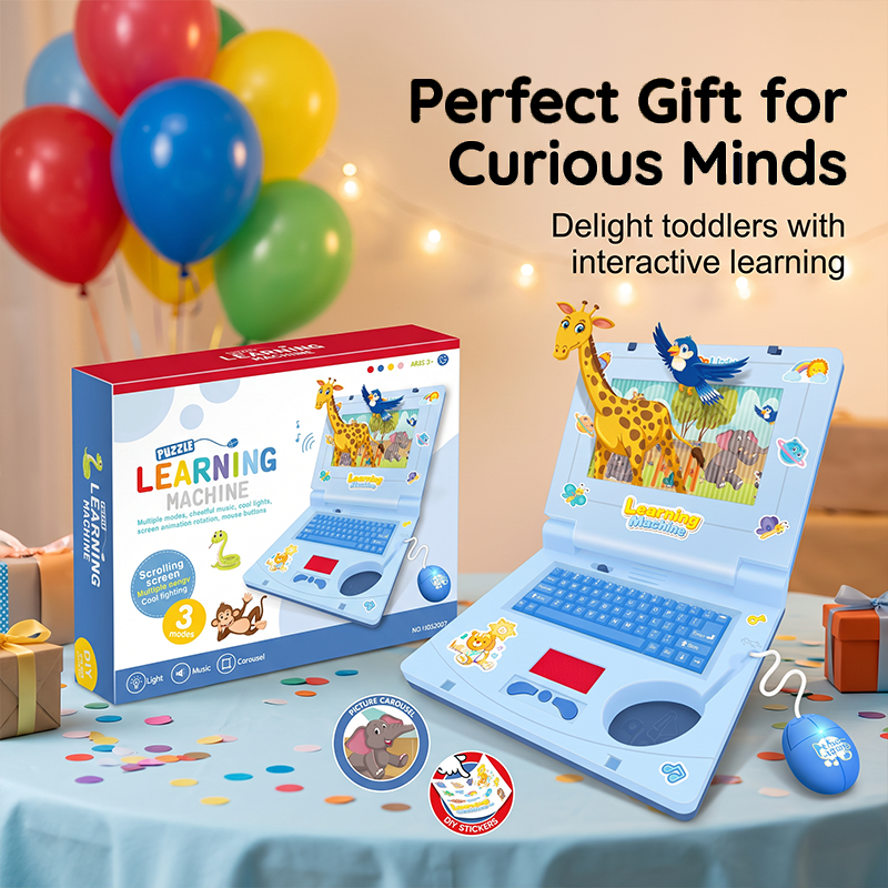 🥳2026 HOT SALE🥳💞50K+ SOLD!👧🎵 50% OFF! Interactive Simulation Toy Laptop – Scrolling screen, cheerful music & tactile buttons. Boosts fine motor skills & hand‑eye coordination! 🖥️✨
