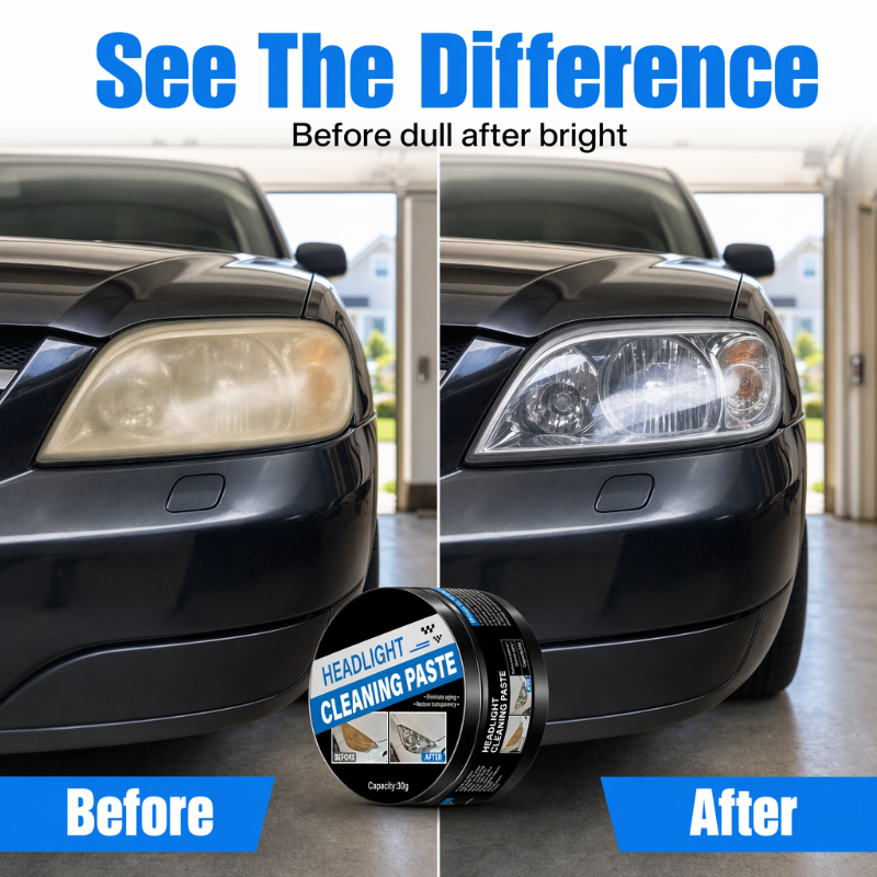 🥳2026 HOT SALE🥳💞50K+ SOLD!🚗✨ 50% OFF! Crystal Clear Headlight Restoration Paste – Removes yellowing & oxidation, restores clarity for safer night driving. A brighter drive in minutes! 🛡️🌙