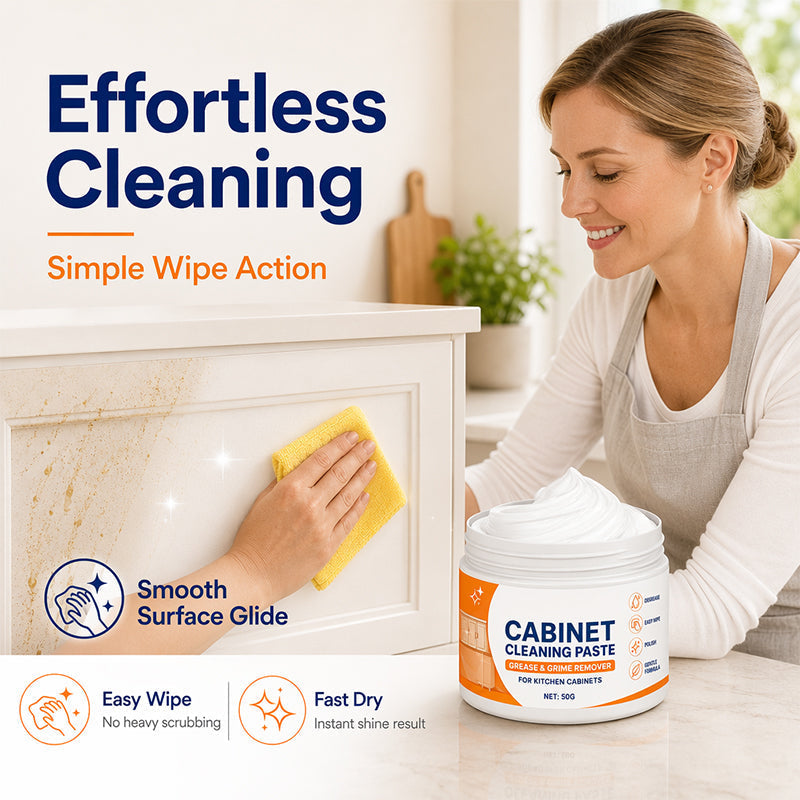 🥳2026 HOT SALE🥳💞50K+ SOLD!🏠🧹 50% OFF! Wood Cabinet Cleaning Paste – Restore greasy kitchen cabinets to sparkling clean. No scrubbing fatigue – just apply, wipe & buff! 🧽✨ 🥳2026 HOT SALE🥳💞50K+ SOLD!🏠🧹