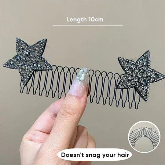 🥳2026 HOT SALE🥳💞50K+ SOLD!💇‍♀️🌀 50% OFF! Flexible Invisible Hair Comb – Non‑slip metal teeth, smooth rounded tips. Tucks away flyaways & baby hairs – stays secure all day! ✨🛡️