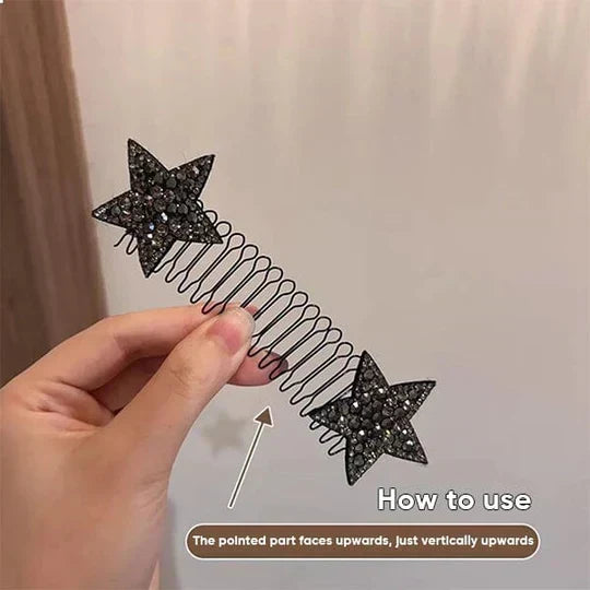 🥳2026 HOT SALE🥳💞50K+ SOLD!💇‍♀️🌀 50% OFF! Flexible Invisible Hair Comb – Non‑slip metal teeth, smooth rounded tips. Tucks away flyaways & baby hairs – stays secure all day! ✨🛡️