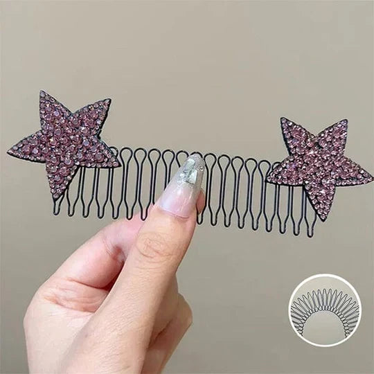 🥳2026 HOT SALE🥳💞50K+ SOLD!💇‍♀️🌀 50% OFF! Flexible Invisible Hair Comb – Non‑slip metal teeth, smooth rounded tips. Tucks away flyaways & baby hairs – stays secure all day! ✨🛡️
