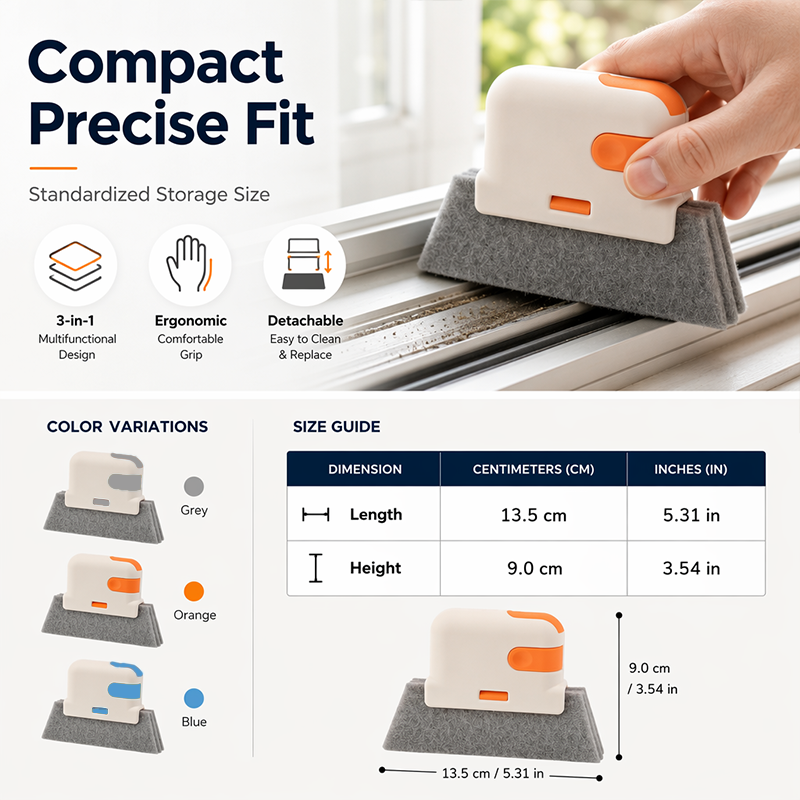 🥳2026 HOT SALE🥳💞50K+ SOLD! 🧽🔧 BUY 1 GET 1 FREE! Window Track Cleaning Tool – Dense cleaning fibers & scrubbing pad for spotless results. Versatile for tracks, stove gaps & bathroom corners – a must-have for every home! 🏠✅