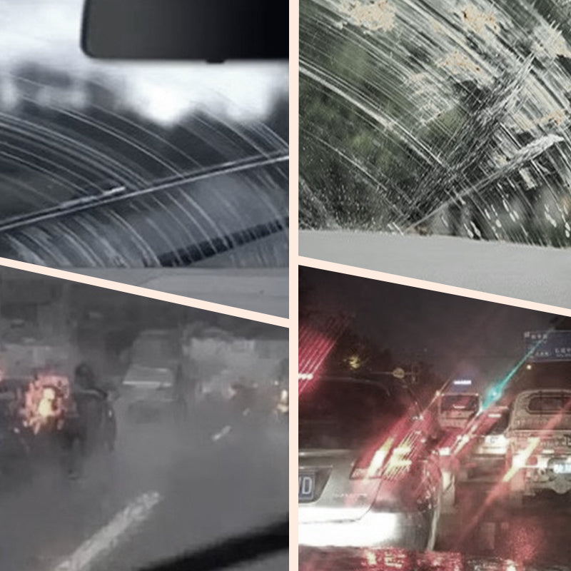 🥳2026 HOT SALE🥳💞50K+ SOLD!🚗💨 50% OFF! Auto Glass Oil Film Remover – Built‑in brush, no extra tools needed. Removes stubborn road film & grease, restores crystal‑clear side windows! 🧽✨