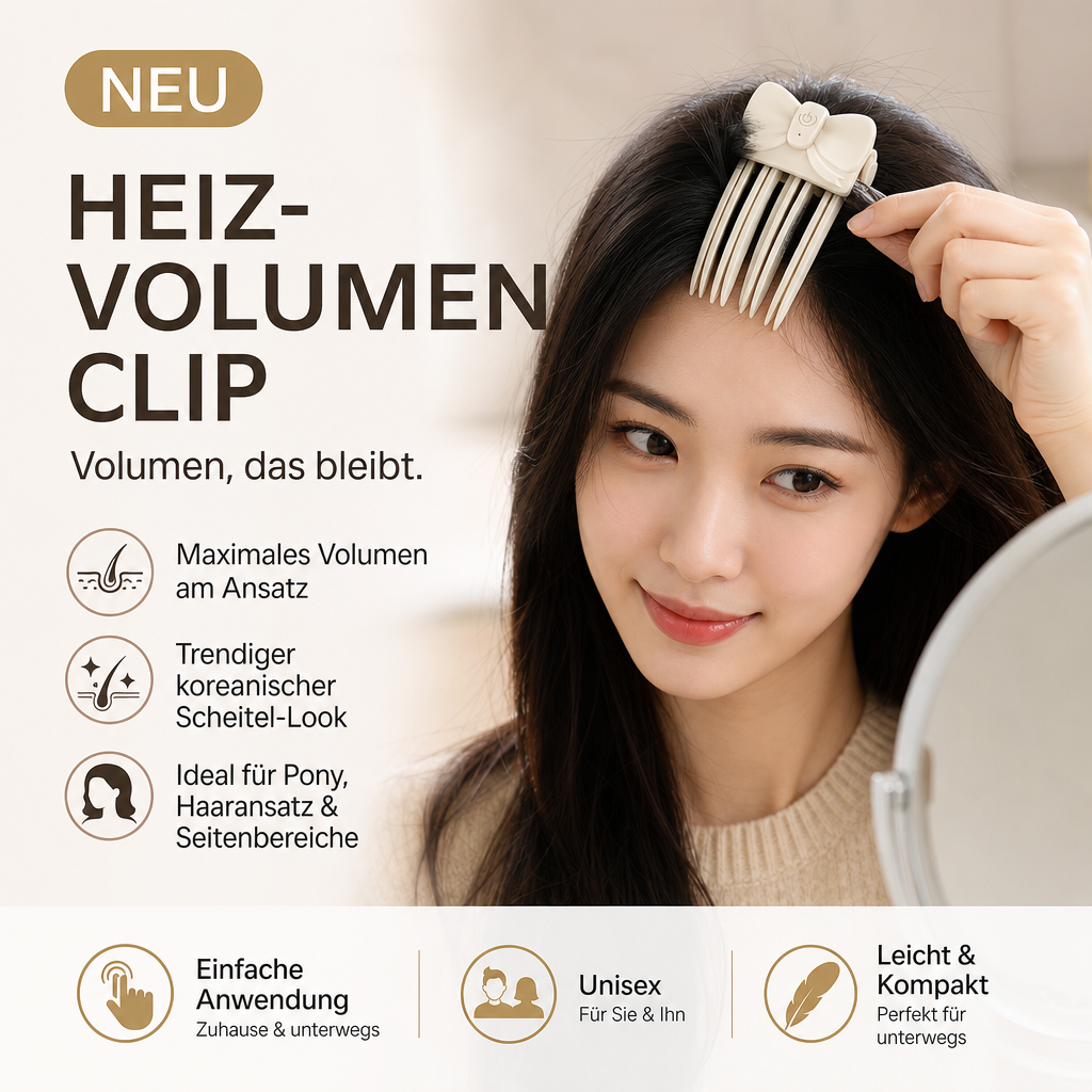 🥳2026 HOT SALE🥳💞50K+ SOLD!💨✨ 50% OFF! Wireless Heated Root Volumizing Clip – 3‑second lift for flat, fine hair. No backcombing, no damage – just clip, heat & go. Portable travel styling! 🌀💕