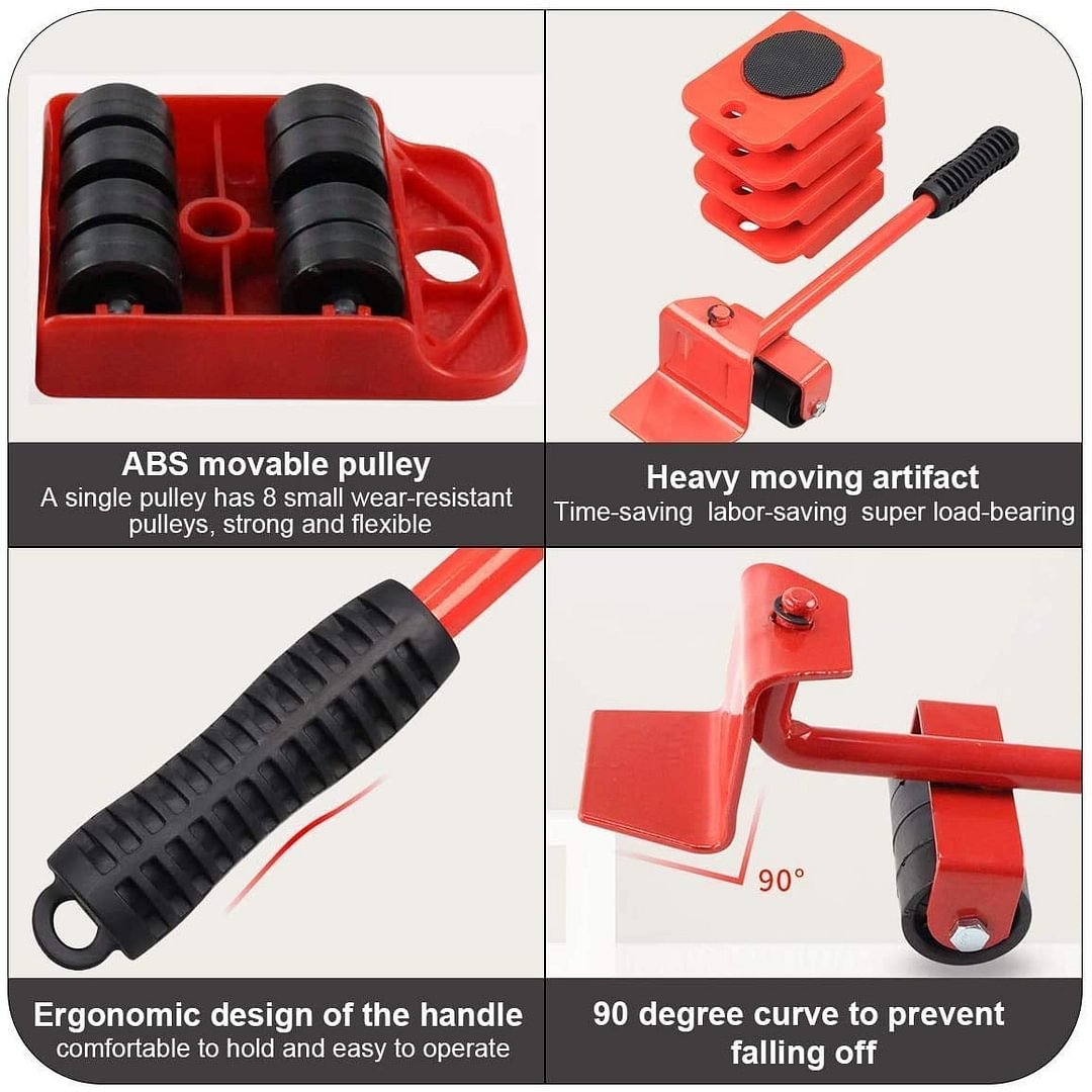 🥳2026 HOT SALE🥳💞50K+ SOLD! 🛋️🔄 50% OFF! Furniture Moving System – lift & slide up to 800 lbs, 360° rotation, floor-friendly pads. Move heavy furniture easily by yourself! 🛡️💪