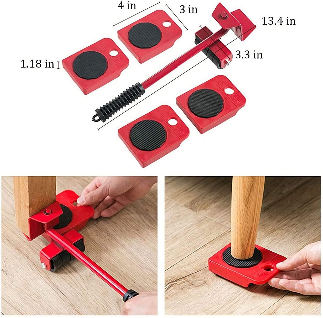 🥳2026 HOT SALE🥳💞50K+ SOLD! 🛋️🔄 50% OFF! Furniture Moving System – lift & slide up to 800 lbs, 360° rotation, floor-friendly pads. Move heavy furniture easily by yourself! 🛡️💪