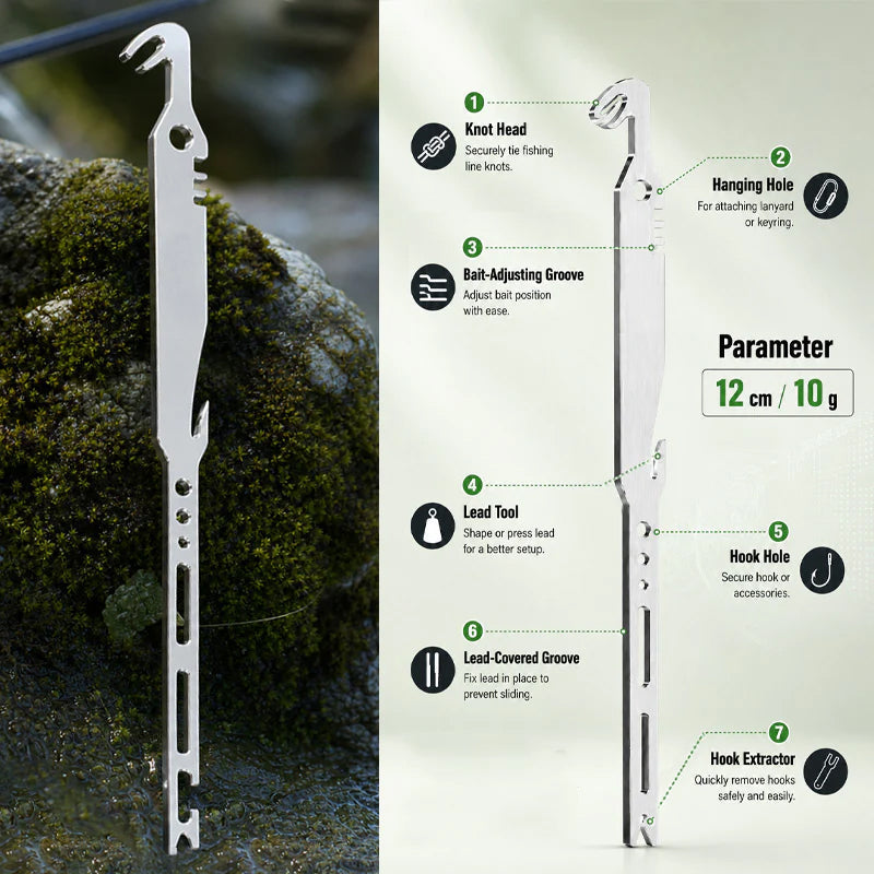 🥳2026 HOT SALE🥳💞50K+ SOLD! 🐟🔧 50% OFF! 6-in-1 Stainless Steel Fishing Multi Tool – 420 stainless steel, rust-proof & durable. Hook remover, knot tyer & more – from £4.99! Compact & portable for every angler! 🎣💪