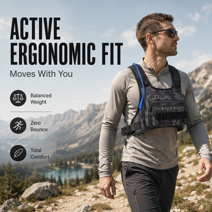 🥳2026 HOT SALE🥳💞50K+ SOLD!🚴💨 50% OFF! Hydration Ready Cycling Vest – Rugged waterproof Oxford, multi‑pockets & tactical webbing. Carry water & essentials hands‑free – perfect for long rides! 🎒✨