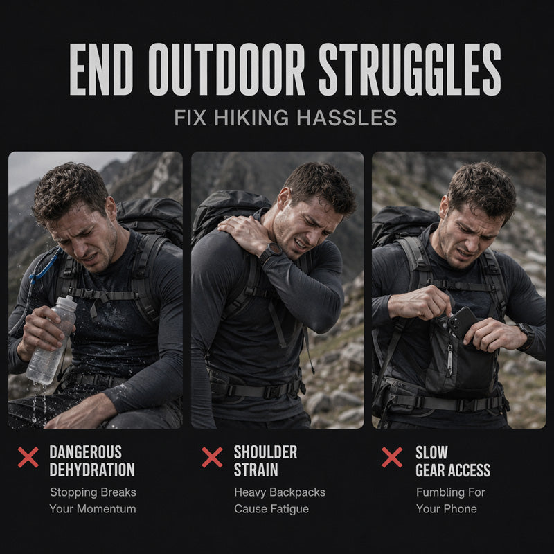🥳2026 HOT SALE🥳💞50K+ SOLD!🚴💨 50% OFF! Hydration Ready Cycling Vest – Rugged waterproof Oxford, multi‑pockets & tactical webbing. Carry water & essentials hands‑free – perfect for long rides! 🎒✨