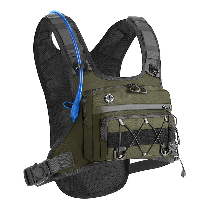 🥳2026 HOT SALE🥳💞50K+ SOLD!🚴💨 50% OFF! Hydration Ready Cycling Vest – Rugged waterproof Oxford, multi‑pockets & tactical webbing. Carry water & essentials hands‑free – perfect for long rides! 🎒✨