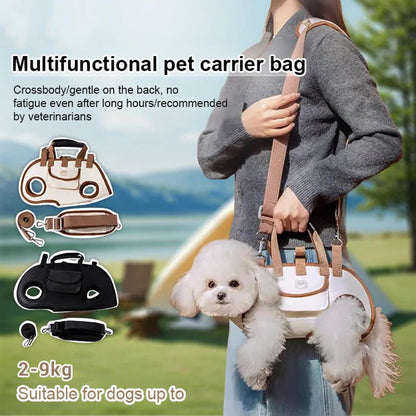 🥳2026 HOT SALE🥳💞50K+ SOLD! 🐾👜 50% OFF! Portable Breathable Pet Carrier Sling & Backpack – 2-in-1 crossbody, shoulder or tote. Padded strap & breathable fabric for small pets! 🛡️💚