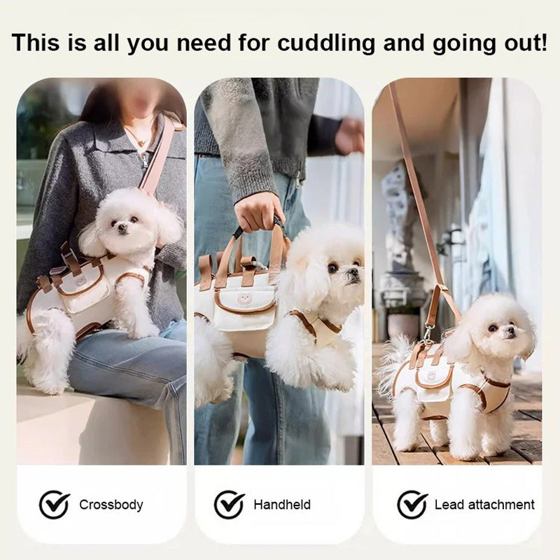 🥳2026 HOT SALE🥳💞50K+ SOLD! 🐾👜 50% OFF! Portable Breathable Pet Carrier Sling & Backpack – 2-in-1 crossbody, shoulder or tote. Padded strap & breathable fabric for small pets! 🛡️💚