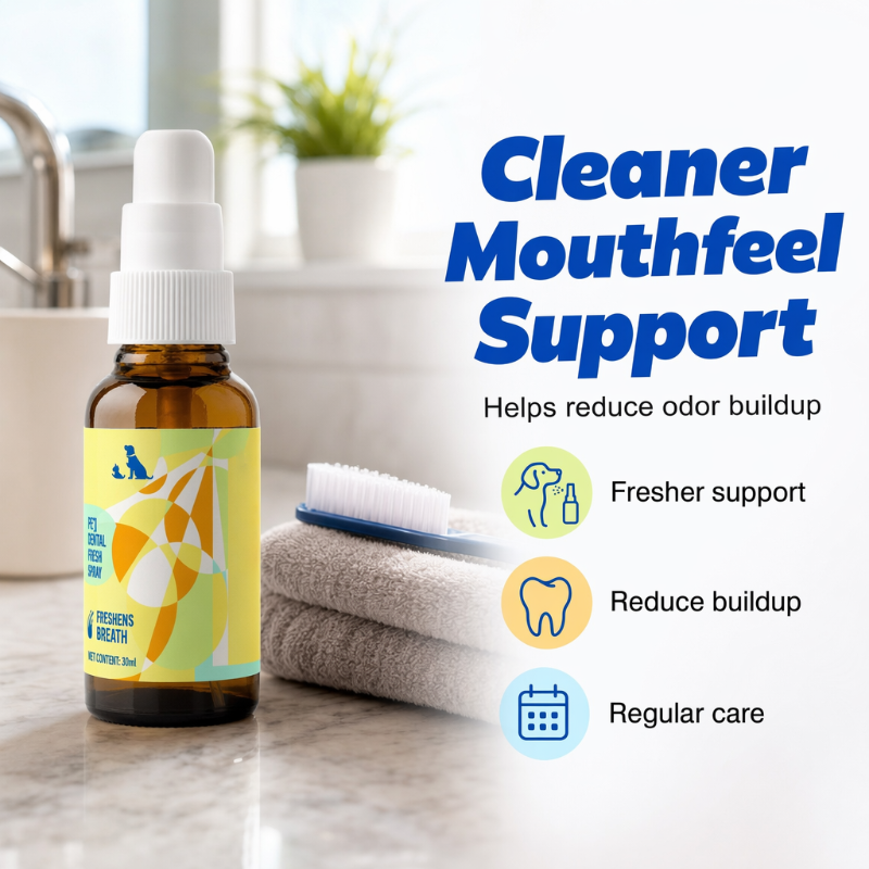 🥳2026 HOT SALE🥳💞50K+ SOLD!🐱🧴 50% OFF! Daily Pet Oral Spray – Gentle formula for dogs & cats. Supports oral hygiene, reduces bad breath. Easy fine‑mist application – a must for every pet owner! 🛡️💚