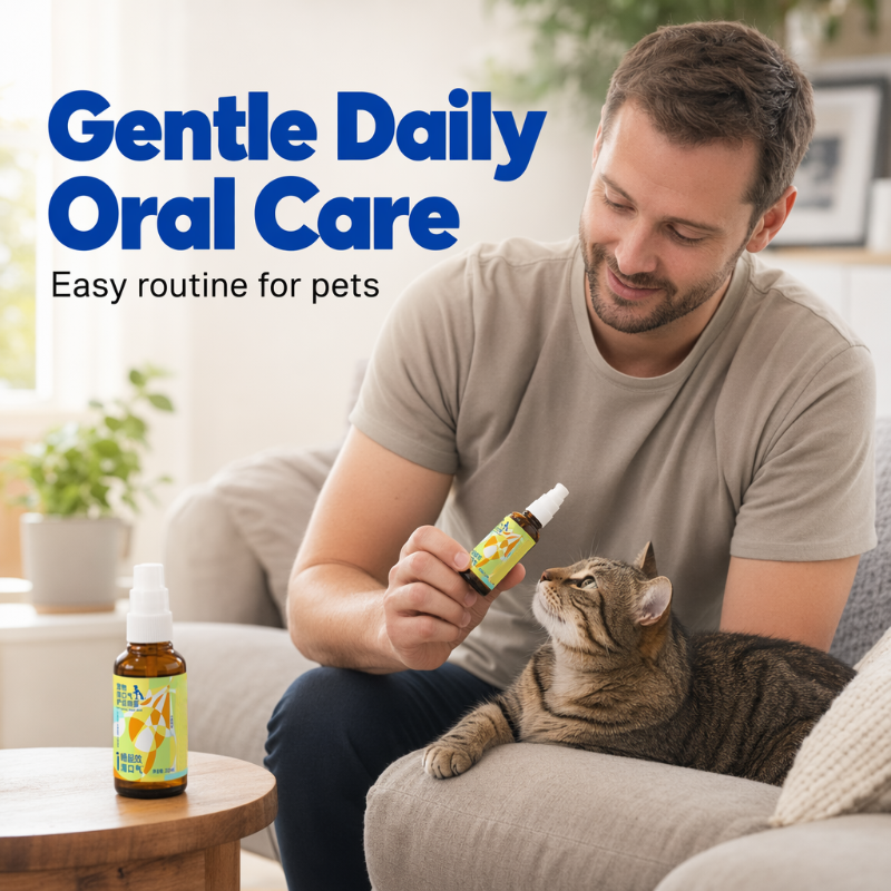 🥳2026 HOT SALE🥳💞50K+ SOLD!🐱🧴 50% OFF! Daily Pet Oral Spray – Gentle formula for dogs & cats. Supports oral hygiene, reduces bad breath. Easy fine‑mist application – a must for every pet owner! 🛡️💚