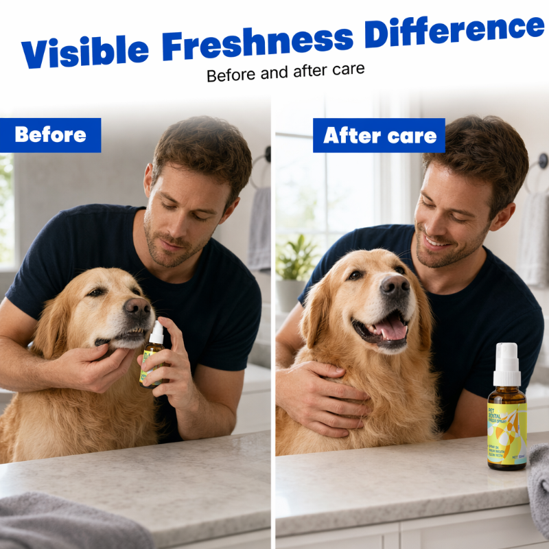 🥳2026 HOT SALE🥳💞50K+ SOLD!🐱🧴 50% OFF! Daily Pet Oral Spray – Gentle formula for dogs & cats. Supports oral hygiene, reduces bad breath. Easy fine‑mist application – a must for every pet owner! 🛡️💚