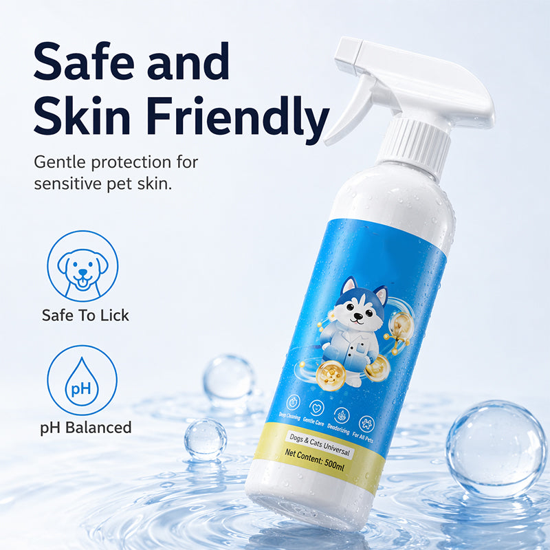 🥳2026 HOT SALE🥳💞50K+ SOLD!🐾🧴 50% OFF! No‑Rinse Pet Cleaning Spray – Ionized water formula removes stains & odours instantly. No water needed – just spray & wipe! 🧼✨