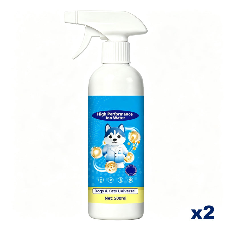🥳2026 HOT SALE🥳💞50K+ SOLD!🐾🧴 50% OFF! No‑Rinse Pet Cleaning Spray – Ionized water formula removes stains & odours instantly. No water needed – just spray & wipe! 🧼✨