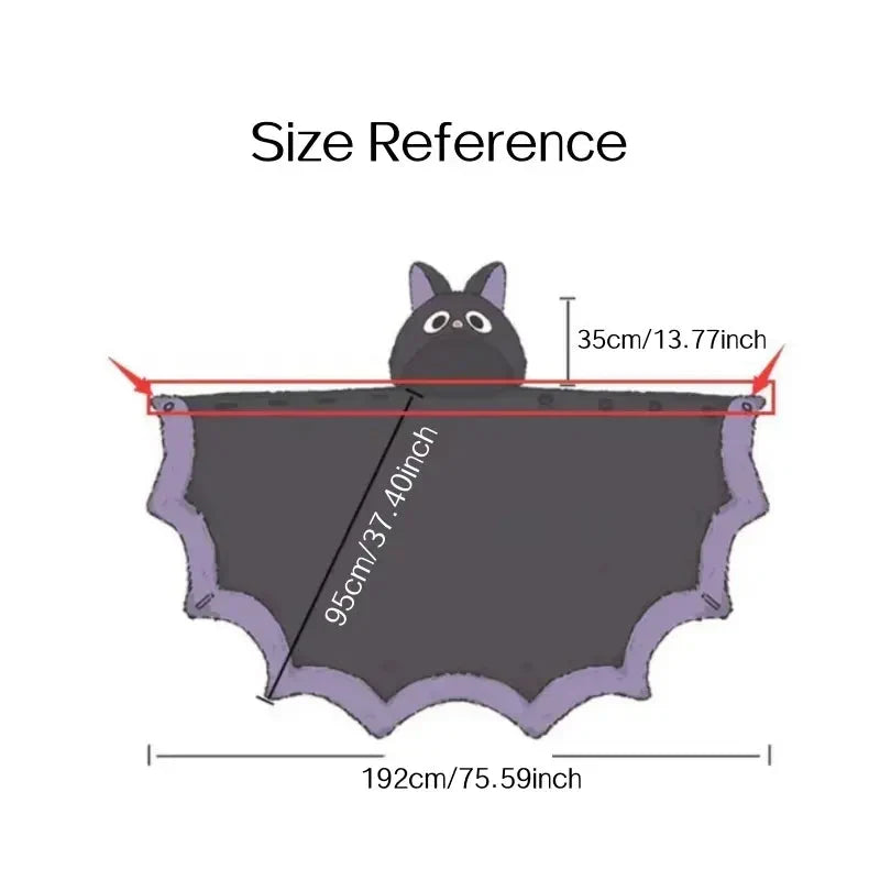 🥳2026 HOT SALE🥳💞50K+ SOLD!🎃🦇 50% OFF! Unisex Wearable Blanket Bat Hooded Cape – Oversized batwing sleeves, thick plush fleece. One size fits all – cozy & cute! 🧣✨