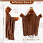 🥳2026 HOT SALE🥳💞50K+ SOLD!🎃🦇 50% OFF! Unisex Wearable Blanket Bat Hooded Cape – Oversized batwing sleeves, thick plush fleece. One size fits all – cozy & cute! 🧣✨