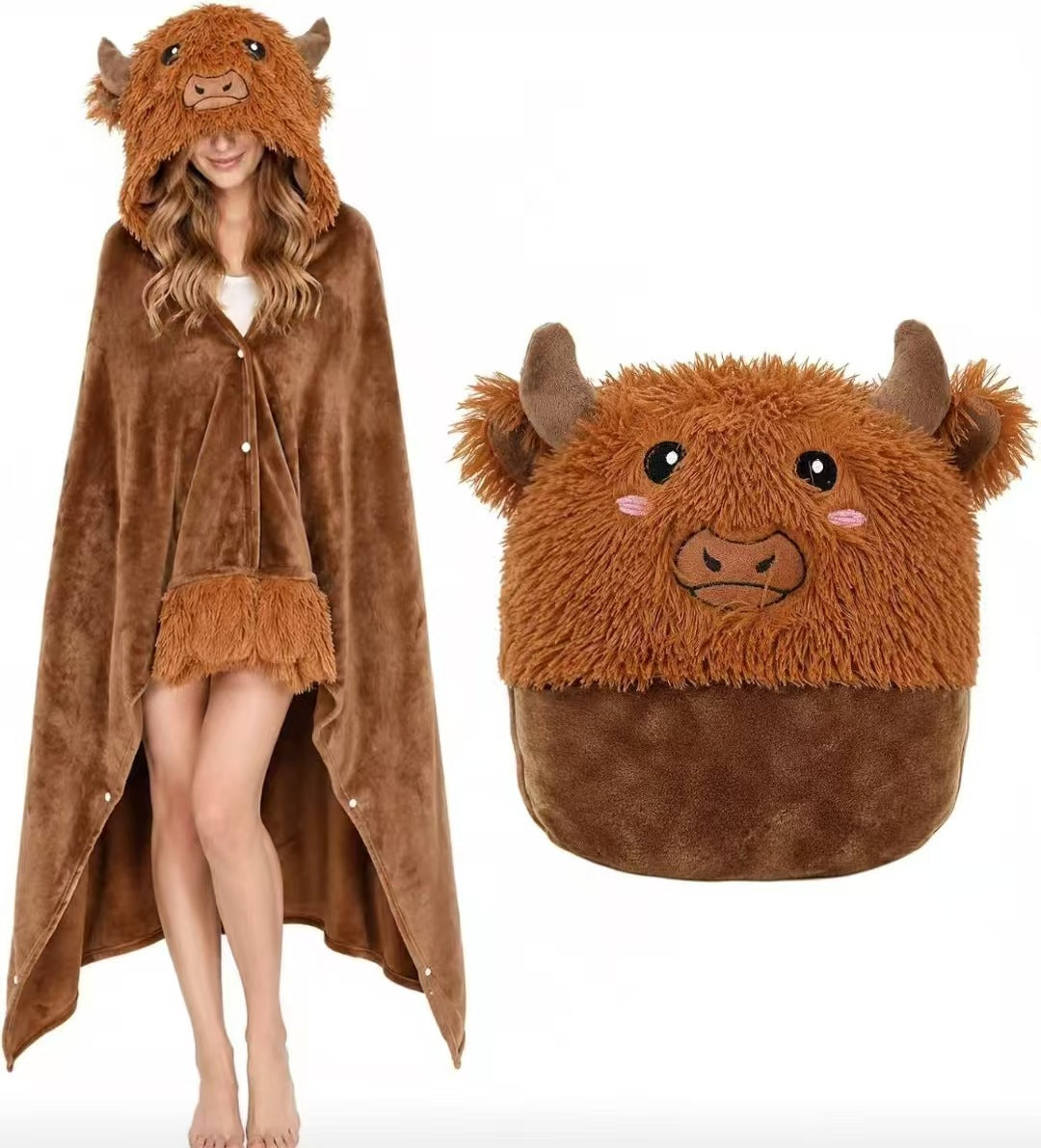 🥳2026 HOT SALE🥳💞50K+ SOLD!🎃🦇 50% OFF! Unisex Wearable Blanket Bat Hooded Cape – Oversized batwing sleeves, thick plush fleece. One size fits all – cozy & cute! 🧣✨
