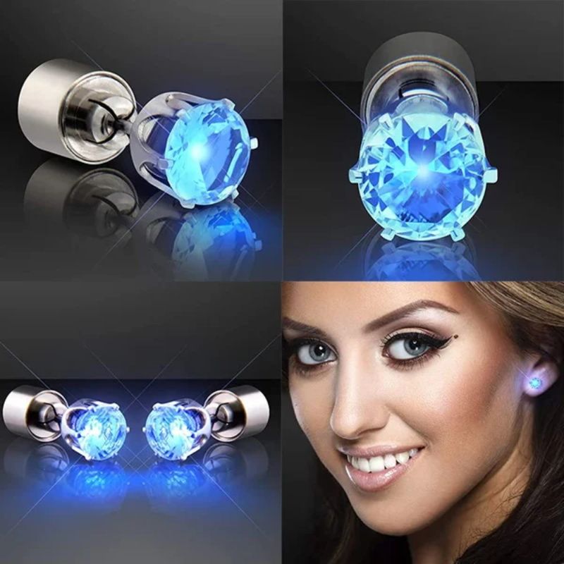🥳2026 HOT SALE🥳💞50K+ SOLD!👑✨ 50% OFF! Stylish LED Luminous Crown Earrings – Day & night wear – sparkle crystal by day, glowing LED by night. Purple, pink & more – be the queen of the party! 💜🎉