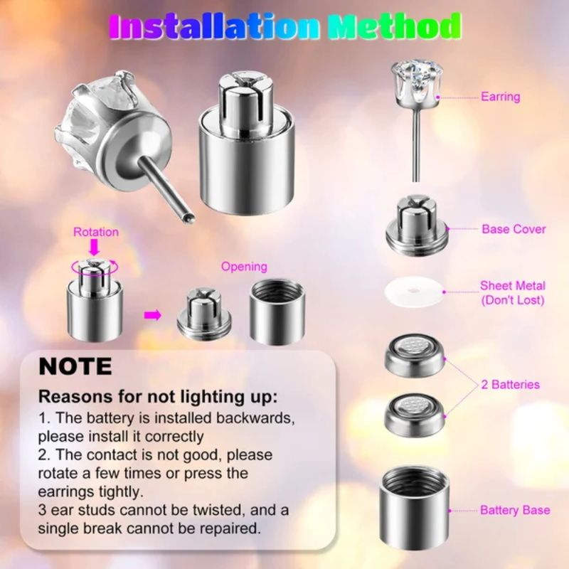 🥳2026 HOT SALE🥳💞50K+ SOLD!👑✨ 50% OFF! Stylish LED Luminous Crown Earrings – Day & night wear – sparkle crystal by day, glowing LED by night. Purple, pink & more – be the queen of the party! 💜🎉