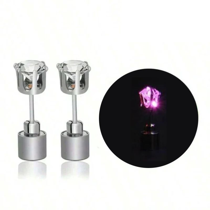 🥳2026 HOT SALE🥳💞50K+ SOLD!👑✨ 50% OFF! Stylish LED Luminous Crown Earrings – Day & night wear – sparkle crystal by day, glowing LED by night. Purple, pink & more – be the queen of the party! 💜🎉