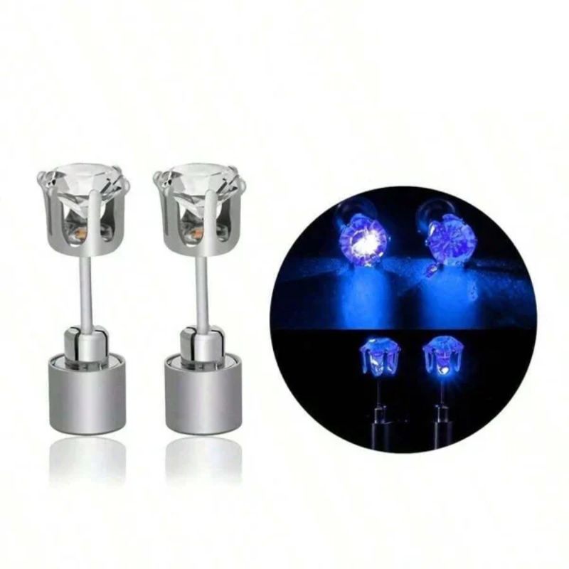 🥳2026 HOT SALE🥳💞50K+ SOLD!👑✨ 50% OFF! Stylish LED Luminous Crown Earrings – Day & night wear – sparkle crystal by day, glowing LED by night. Purple, pink & more – be the queen of the party! 💜🎉
