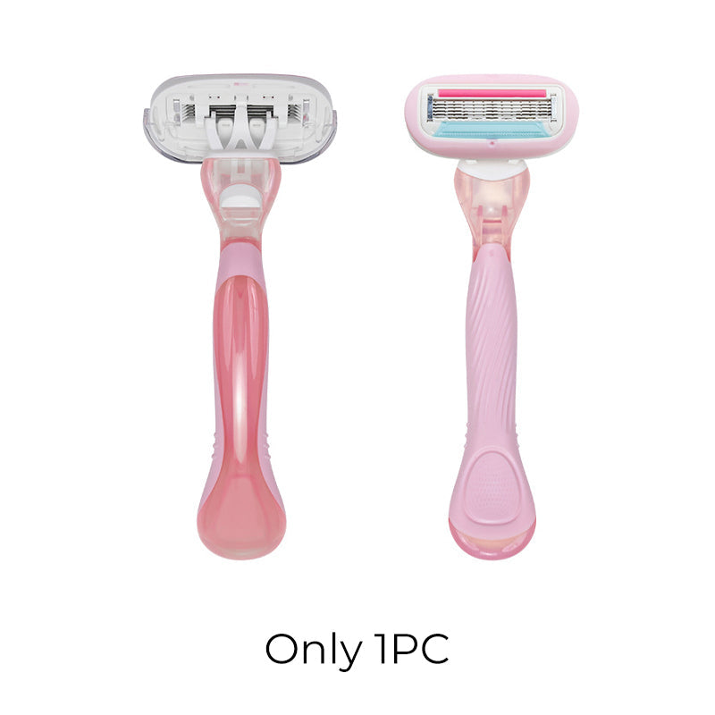 🥳2026 HOT SALE🥳💞50K+ SOLD!🪒🌸 50% OFF! 5‑Blade Razor Handle – Precision sensitive razor for underarms & body. Large soap head glides smoothly – gentle on delicate skin! 🛡️✨
