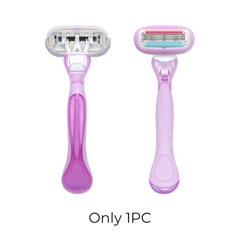 🥳2026 HOT SALE🥳💞50K+ SOLD!🪒🌸 50% OFF! 5‑Blade Razor Handle – Precision sensitive razor for underarms & body. Large soap head glides smoothly – gentle on delicate skin! 🛡️✨