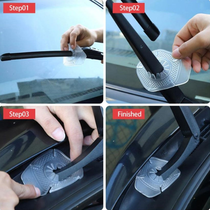 🥳2026 HOT SALE🥳💞50K+ SOLD!🚗🍂 50% OFF! Car Wiper Arm Hole Silicone Protector Pads – Blocks leaves, dust & snow from clogging. Flexible & heat‑resistant – just slide on & forget! 🛡️✨