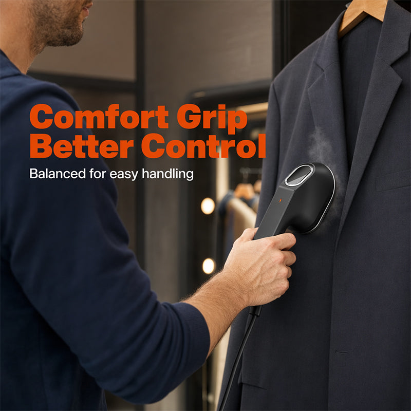 🥳2026 HOT SALE🥳💞50K+ SOLD!🧳✨ 50% OFF! 3‑in‑1 Handheld Garment Steamer – Dry & wet ironing, compact body. Fast touch‑ups at home or on the go – no more wrinkled shirts! 👔💨