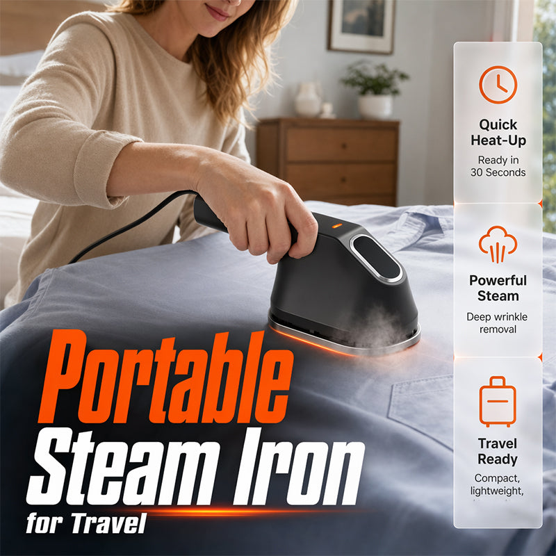 🥳2026 HOT SALE🥳💞50K+ SOLD!🧳✨ 50% OFF! 3‑in‑1 Handheld Garment Steamer – Dry & wet ironing, compact body. Fast touch‑ups at home or on the go – no more wrinkled shirts! 👔💨