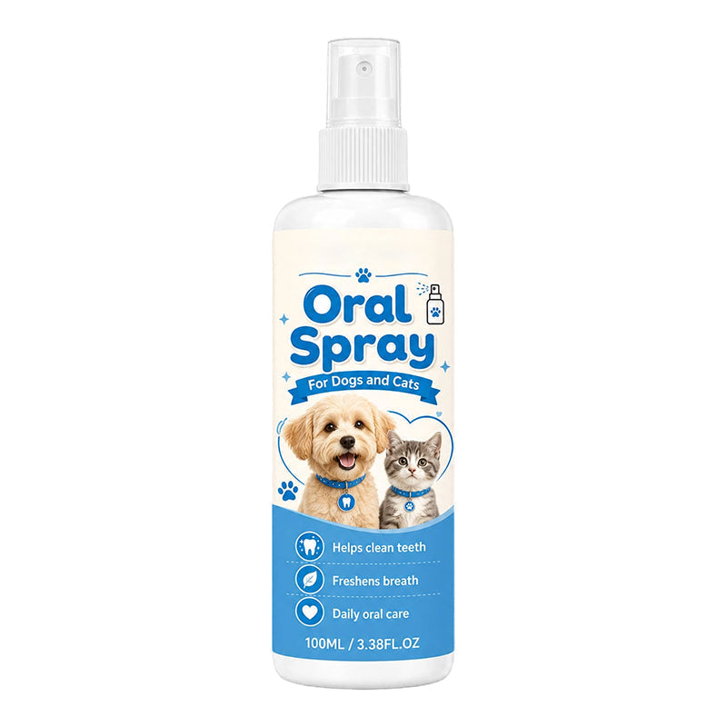 🥳2026 HOT SALE🥳💞50K+ SOLD!🐶🐱 50% OFF! Pet Oral Cleaning Spray – Freshens breath & supports daily oral hygiene. Gentle mist, easy spray – no brushing needed! 🌸🧴