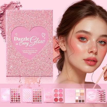 🥳2026 HOT SALE🥳💞50K+ SOLD!📖💄 50% OFF! All‑in‑One Makeup Palette Book Set – Eyeshadow, blush, highlighter, contour & lip glaze. High‑pigment & blendable – a complete look in one book! 🌸✨