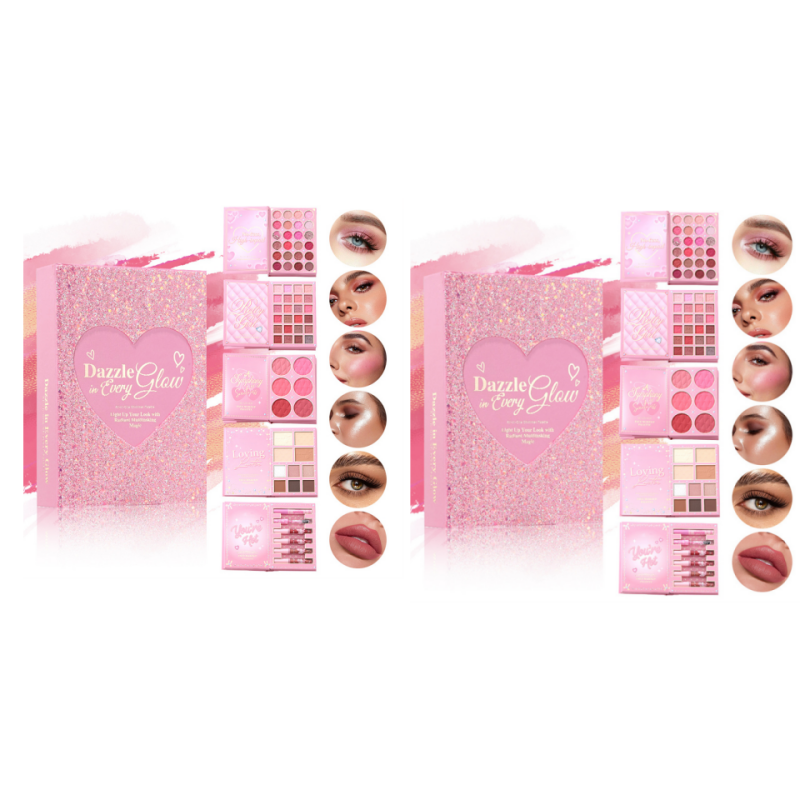 🥳2026 HOT SALE🥳💞50K+ SOLD!📖💄 50% OFF! All‑in‑One Makeup Palette Book Set – Eyeshadow, blush, highlighter, contour & lip glaze. High‑pigment & blendable – a complete look in one book! 🌸✨
