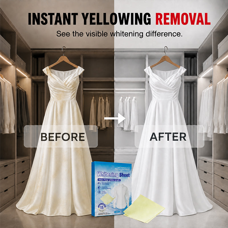 🥳2026 HOT SALE🥳💞50K+ SOLD!🧺✨ 50% OFF! Laundry Whitening Sheets – 20‑pack, bleach‑free, works in all water temps. Removes yellow stains & dinginess – just toss in the machine, no scrubbing! 💨⭐