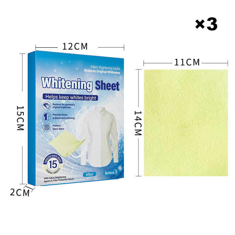 🥳2026 HOT SALE🥳💞50K+ SOLD!🧺✨ 50% OFF! Laundry Whitening Sheets – 20‑pack, bleach‑free, works in all water temps. Removes yellow stains & dinginess – just toss in the machine, no scrubbing! 💨⭐