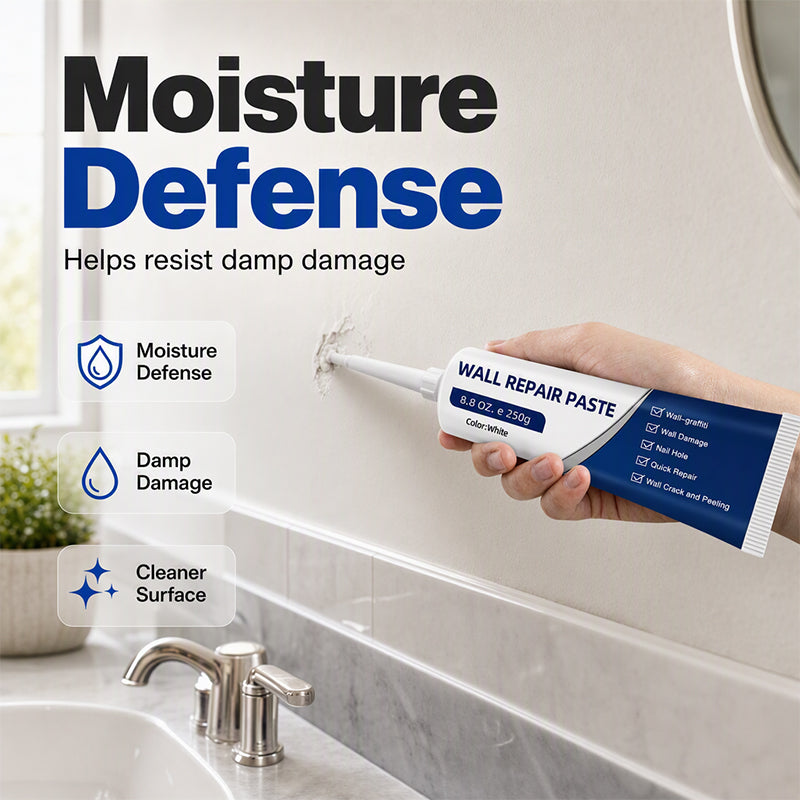 🥳2026 HOT SALE🥳💞50K+ SOLD!🏠🔧 50% OFF! Waterproof Wall Repair Paste – Fills cracks & chips fast, creates smooth white finish. No need to hire a pro – DIY home touch‑ups made easy! 🛡️✨