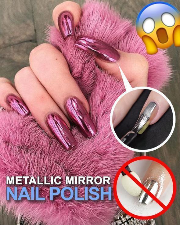 🥳2026 HOT SALE🥳💞50K+ SOLD!💅✨ 50% OFF! Glamorous Metallic Mirror Nail Polish – One coat gives stunning chrome shine. No base coat, no powder – just apply & go. High pigment, quick dry – a salon finish at home! 🪞💖