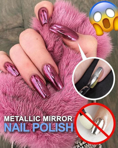 🥳2026 HOT SALE🥳💞50K+ SOLD!💅✨ 50% OFF! Glamorous Metallic Mirror Nail Polish – One coat gives stunning chrome shine. No base coat, no powder – just apply & go. High pigment, quick dry – a salon finish at home! 🪞💖