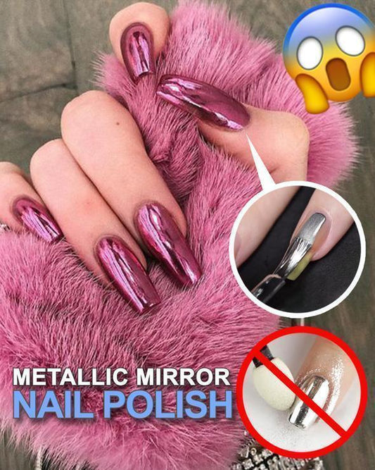🥳2026 HOT SALE🥳💞50K+ SOLD!💅✨ 50% OFF! Glamorous Metallic Mirror Nail Polish – One coat gives stunning chrome shine. No base coat, no powder – just apply & go. High pigment, quick dry – a salon finish at home! 🪞💖