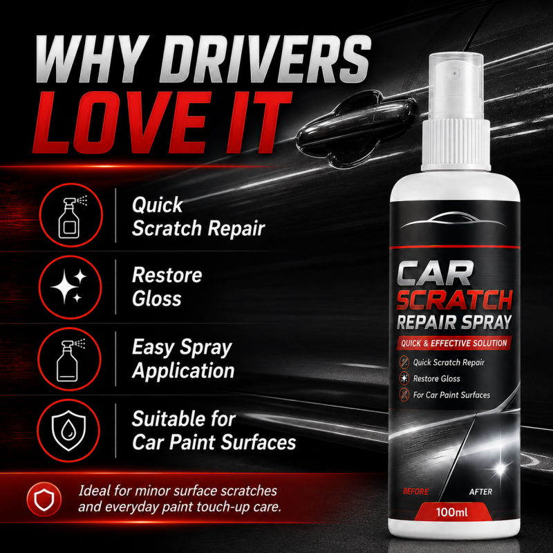 🥳2026 HOT SALE🥳💞50K+ SOLD!🚗✨ 50% OFF! Universal Car Scratch Repair Spray – Erases light scratches, swirl marks & scuffs fast. No body shop needed – restore your car’s gloss in minutes! 🛡️💨