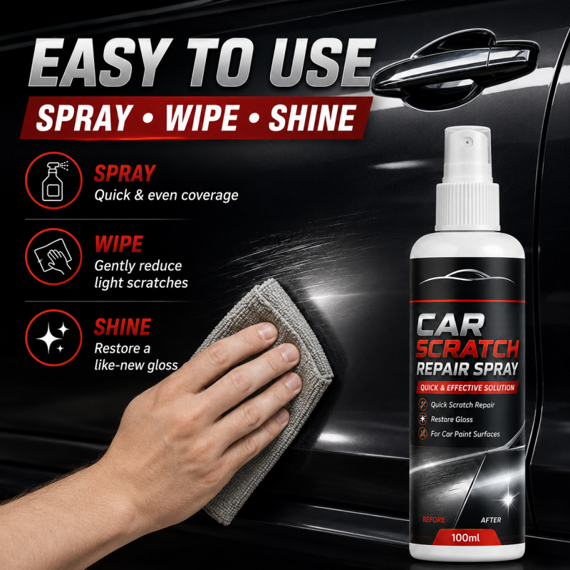 🥳2026 HOT SALE🥳💞50K+ SOLD!🚗✨ 50% OFF! Universal Car Scratch Repair Spray – Erases light scratches, swirl marks & scuffs fast. No body shop needed – restore your car’s gloss in minutes! 🛡️💨