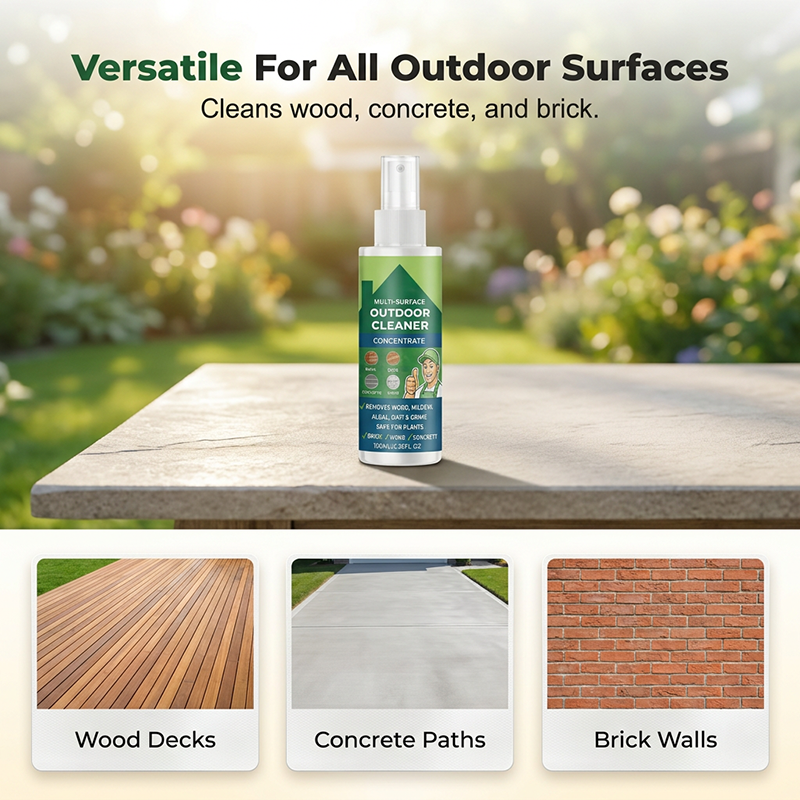 🥳2026 HOT SALE🥳💞50K+ SOLD!🌿💧 50% OFF! Multi‑Surface Outdoor Cleaner Concentrate – Removes algae, dirt & grime from patios, decks & driveways. Plant‑friendly formula – a little goes a long way! 🧹✨